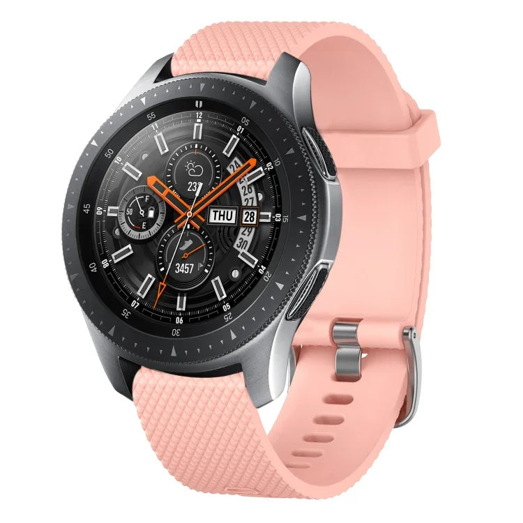 Bracelet de montre en silicone texturé diamant 20 mm, pour Samsung Galaxy Watch 4 Classic 42 mm, pour Samsung Galaxy Watch Active 2 44 mm, pour Samsung Galaxy Watch Active 2 40 mm, pour Samsung Galaxy Watch 42 mm