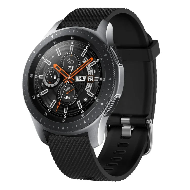 Bracelet de montre en silicone texturé diamant 20 mm, pour Samsung Galaxy Watch 4 Classic 42 mm, pour Samsung Galaxy Watch Active 2 44 mm, pour Samsung Galaxy Watch Active 2 40 mm, pour Samsung Galaxy Watch 42 mm