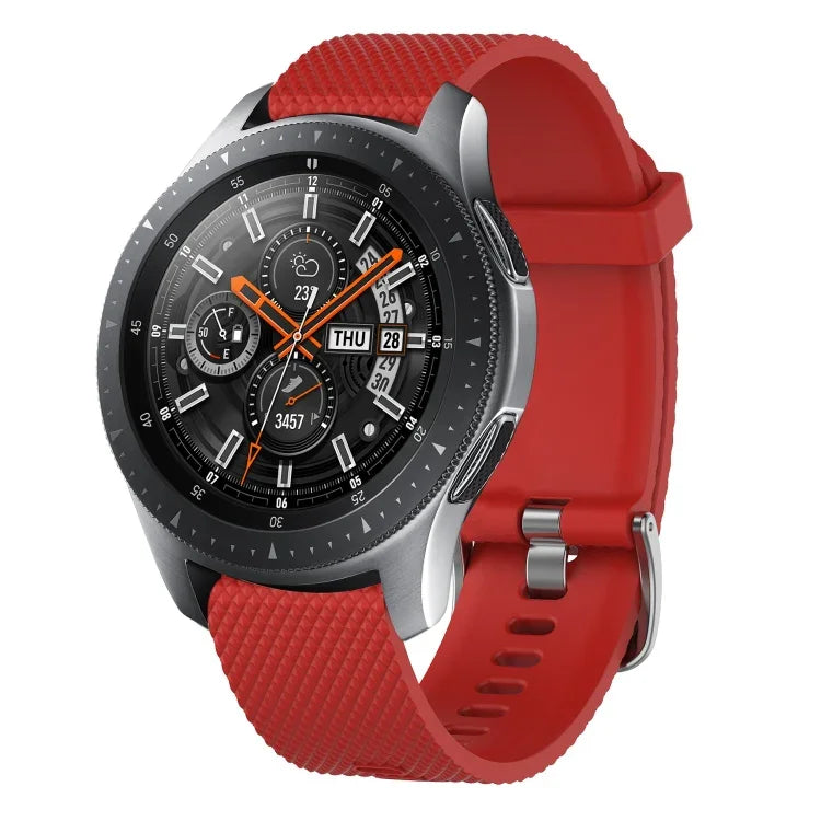 Bracelet de montre en silicone texturé diamant 20 mm, pour Samsung Galaxy Watch 4 Classic 42 mm, pour Samsung Galaxy Watch Active 2 44 mm, pour Samsung Galaxy Watch Active 2 40 mm, pour Samsung Galaxy Watch 42 mm
