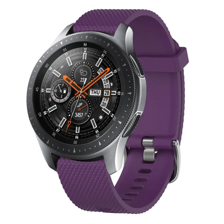 Bracelet de montre en silicone texturé diamant 20 mm, pour Samsung Galaxy Watch 4 Classic 42 mm, pour Samsung Galaxy Watch Active 2 44 mm, pour Samsung Galaxy Watch Active 2 40 mm, pour Samsung Galaxy Watch 42 mm
