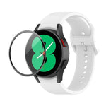 Kit bracelet réglable en silicone + protection d'écran intégrale en PMMA JUNSUNMAY, pour Samsung Galaxy Watch5 40mm, pour Samsung Galaxy Watch4 44mm, pour Samsung Galaxy Watch4 40mm