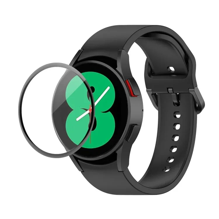 Kit bracelet réglable en silicone + protection d'écran intégrale en PMMA JUNSUNMAY, pour Samsung Galaxy Watch5 40mm, pour Samsung Galaxy Watch4 44mm, pour Samsung Galaxy Watch4 40mm