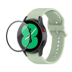 Kit bracelet réglable en silicone + protection d'écran intégrale en PMMA JUNSUNMAY, pour Samsung Galaxy Watch5 40mm, pour Samsung Galaxy Watch4 44mm, pour Samsung Galaxy Watch4 40mm