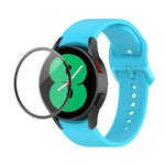 Kit bracelet réglable en silicone + protection d'écran intégrale en PMMA JUNSUNMAY, pour Samsung Galaxy Watch5 40mm, pour Samsung Galaxy Watch4 44mm, pour Samsung Galaxy Watch4 40mm