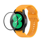 Kit bracelet réglable en silicone + protection d'écran intégrale en PMMA JUNSUNMAY, pour Samsung Galaxy Watch5 40mm, pour Samsung Galaxy Watch4 44mm, pour Samsung Galaxy Watch4 40mm