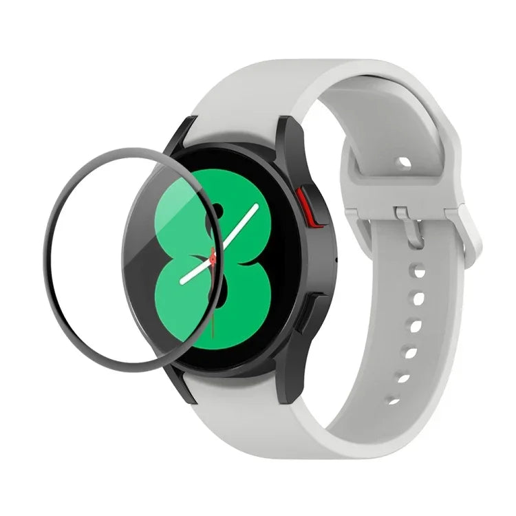 Kit bracelet réglable en silicone + protection d'écran intégrale en PMMA JUNSUNMAY, pour Samsung Galaxy Watch5 40mm, pour Samsung Galaxy Watch4 44mm, pour Samsung Galaxy Watch4 40mm