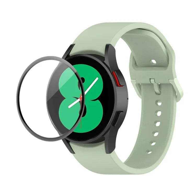 Kit bracelet réglable en silicone + protection d'écran intégrale en PMMA JUNSUNMAY, pour Samsung Galaxy Watch5 40mm, pour Samsung Galaxy Watch4 44mm, pour Samsung Galaxy Watch4 40mm