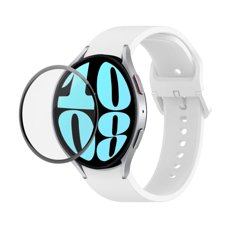Kit JUNSUNMAY Bracelet Réglable en Silicone + Protection d'Écran PMMA Couverture Intégrale, Pour Samsung Galaxy Watch6 Classic 47mm, Pour Samsung Galaxy Watch6 44mm, Pour Samsung Galaxy Watch6 40mm