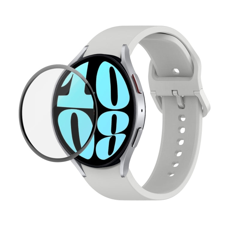 Kit JUNSUNMAY Bracelet Réglable en Silicone + Protection d'Écran PMMA Couverture Intégrale, Pour Samsung Galaxy Watch6 Classic 47mm, Pour Samsung Galaxy Watch6 44mm, Pour Samsung Galaxy Watch6 40mm