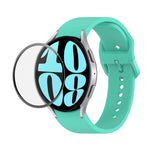 Kit JUNSUNMAY Bracelet Réglable en Silicone + Protection d'Écran PMMA Couverture Intégrale, Pour Samsung Galaxy Watch6 Classic 47mm, Pour Samsung Galaxy Watch6 44mm, Pour Samsung Galaxy Watch6 40mm