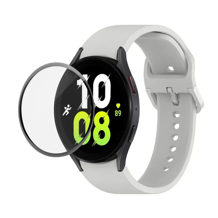 Kit bracelet réglable en silicone + protection d'écran intégrale en PMMA JUNSUNMAY, pour Samsung Galaxy Watch5 40mm, pour Samsung Galaxy Watch4 44mm, pour Samsung Galaxy Watch4 40mm