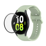 Kit bracelet réglable en silicone + protection d'écran intégrale en PMMA JUNSUNMAY, pour Samsung Galaxy Watch5 40mm, pour Samsung Galaxy Watch4 44mm, pour Samsung Galaxy Watch4 40mm