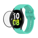 Kit bracelet réglable en silicone + protection d'écran intégrale en PMMA JUNSUNMAY, pour Samsung Galaxy Watch5 40mm, pour Samsung Galaxy Watch4 44mm, pour Samsung Galaxy Watch4 40mm
