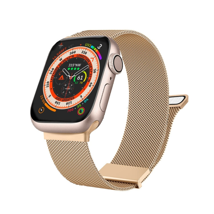 Bracelet de montre en maille d'acier doublement magnétique Milan, Pour Apple Watch Ultra 49 mm, Pour Apple Watch 8 41 mm, Pour Apple Watch 8 45 mm, Pour Apple Watch SE 2022 40 mm, Pour Apple Watch SE 2022 44 mm, Pour Apple Watch 7 41 mm