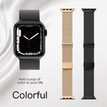 Bracelet de montre en maille d'acier doublement magnétique Milan, Pour Apple Watch Ultra 49 mm, Pour Apple Watch 8 41 mm, Pour Apple Watch 8 45 mm, Pour Apple Watch SE 2022 40 mm, Pour Apple Watch SE 2022 44 mm, Pour Apple Watch 7 41 mm