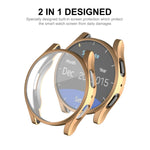 Coque souple en TPU entièrement couvrante électroplaquée ENKAY Hat-Prince avec protection d'écran, pour Samsung Galaxy Watch6 44mm, pour Samsung Galaxy Watch6 40mm