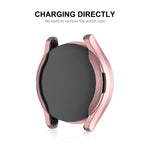 Coque souple en TPU entièrement couvrante électroplaquée ENKAY Hat-Prince avec protection d'écran, pour Samsung Galaxy Watch6 44mm, pour Samsung Galaxy Watch6 40mm