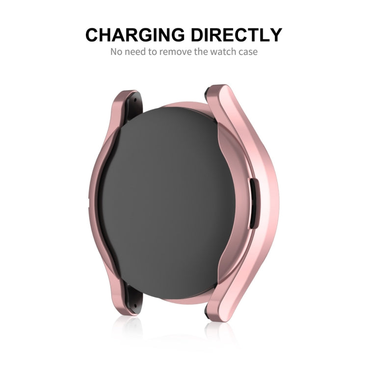 Coque souple en TPU entièrement couvrante électroplaquée ENKAY Hat-Prince avec protection d'écran, pour Samsung Galaxy Watch6 44mm, pour Samsung Galaxy Watch6 40mm