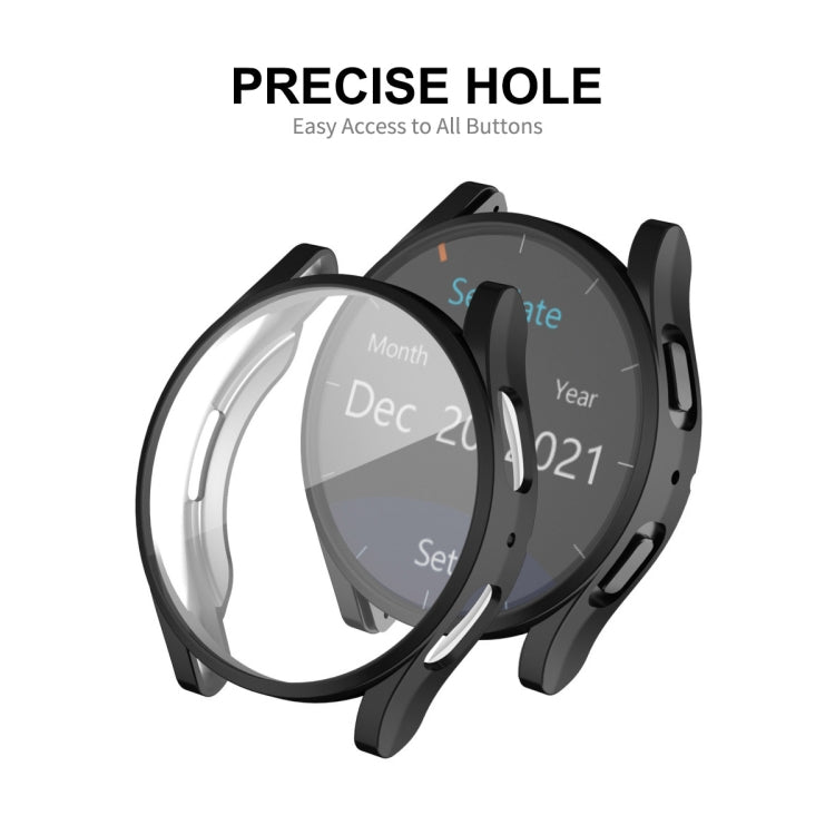 Coque souple en TPU entièrement couvrante électroplaquée ENKAY Hat-Prince avec protection d'écran, pour Samsung Galaxy Watch6 44mm, pour Samsung Galaxy Watch6 40mm