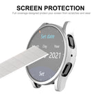 Coque souple en TPU entièrement couvrante électroplaquée ENKAY Hat-Prince avec protection d'écran, pour Samsung Galaxy Watch6 44mm, pour Samsung Galaxy Watch6 40mm