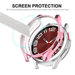 Coque souple en TPU électroplaquée ENKAY Hat-Prince + protecteur d'écran en verre 9H de 0,2 mm, pour Samsung Galaxy Watch6 Classic 47 mm, pour Samsung Galaxy Watch6 Classic 43 mm