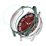 Coque souple en TPU électroplaquée ENKAY Hat-Prince + protecteur d'écran en verre 9H de 0,2 mm, pour Samsung Galaxy Watch6 Classic 47 mm, pour Samsung Galaxy Watch6 Classic 43 mm