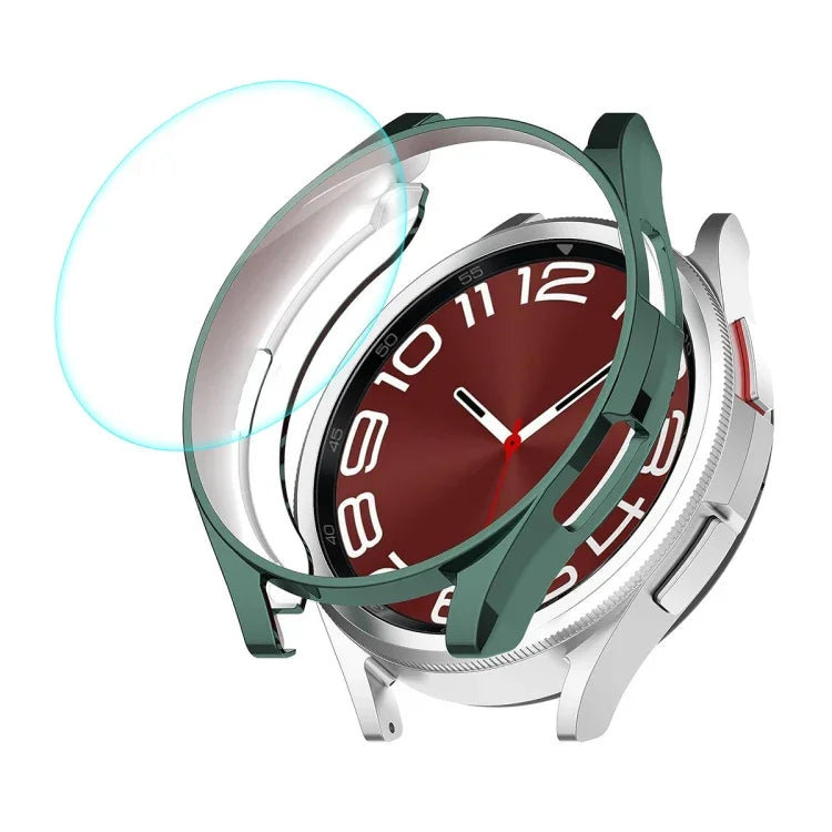 Coque souple en TPU électroplaquée ENKAY Hat-Prince + protecteur d'écran en verre 9H de 0,2 mm, pour Samsung Galaxy Watch6 Classic 47 mm, pour Samsung Galaxy Watch6 Classic 43 mm