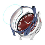 Coque souple en TPU électroplaquée ENKAY Hat-Prince + protecteur d'écran en verre 9H de 0,2 mm, pour Samsung Galaxy Watch6 Classic 47 mm, pour Samsung Galaxy Watch6 Classic 43 mm