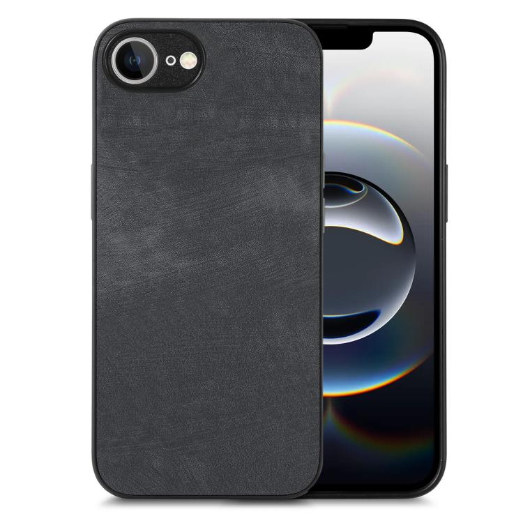 Coque arrière en cuir vintage pour PC, pour iPhone 17e / 16e, pour iPhone 17 Pro Max, pour iPhone 17 Pro, pour iPhone 17, pour iPhone Air, pour iPhone 16 Pro Max, pour iPhone 16 Pro, pour iPhone 16 Plus