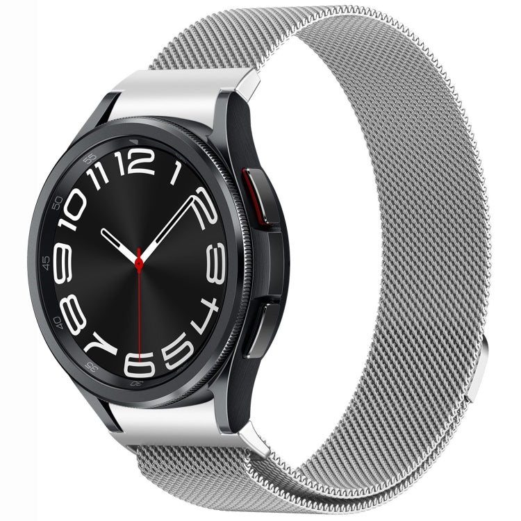 Bracelet de montre en métal magnétique style bouton Milan, pour Samsung Galaxy Watch 6 Classic, pour Samsung Galaxy Watch5 / 5 Pro, pour Samsung Galaxy Watch4 / 4 Classic 46mm, pour Samsung Galaxy Watch3 41mm