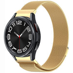 Bracelet de montre en métal magnétique style bouton Milan, pour Samsung Galaxy Watch 6 Classic, pour Samsung Galaxy Watch5 / 5 Pro, pour Samsung Galaxy Watch4 / 4 Classic 46mm, pour Samsung Galaxy Watch3 41mm