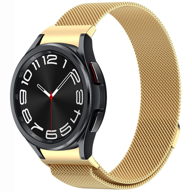Bracelet de montre en métal magnétique style bouton Milan, pour Samsung Galaxy Watch 6 Classic, pour Samsung Galaxy Watch5 / 5 Pro, pour Samsung Galaxy Watch4 / 4 Classic 46mm, pour Samsung Galaxy Watch3 41mm