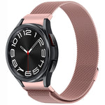 Bracelet de montre en métal magnétique style bouton Milan, pour Samsung Galaxy Watch 6 Classic, pour Samsung Galaxy Watch5 / 5 Pro, pour Samsung Galaxy Watch4 / 4 Classic 46mm, pour Samsung Galaxy Watch3 41mm