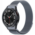 Bracelet de montre en métal magnétique style bouton Milan, pour Samsung Galaxy Watch 6 Classic, pour Samsung Galaxy Watch5 / 5 Pro, pour Samsung Galaxy Watch4 / 4 Classic 46mm, pour Samsung Galaxy Watch3 41mm