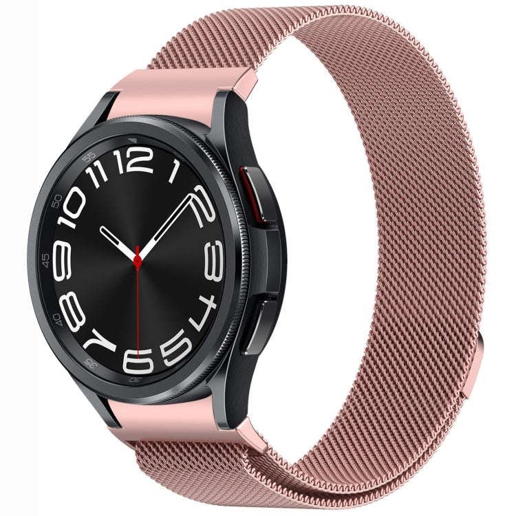 Bracelet de montre en métal magnétique style bouton Milan, pour Samsung Galaxy Watch 6 Classic, pour Samsung Galaxy Watch5 / 5 Pro, pour Samsung Galaxy Watch4 / 4 Classic 46mm, pour Samsung Galaxy Watch3 41mm