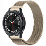 Bracelet de montre en métal magnétique style bouton Milan, pour Samsung Galaxy Watch 6 Classic, pour Samsung Galaxy Watch5 / 5 Pro, pour Samsung Galaxy Watch4 / 4 Classic 46mm, pour Samsung Galaxy Watch3 41mm