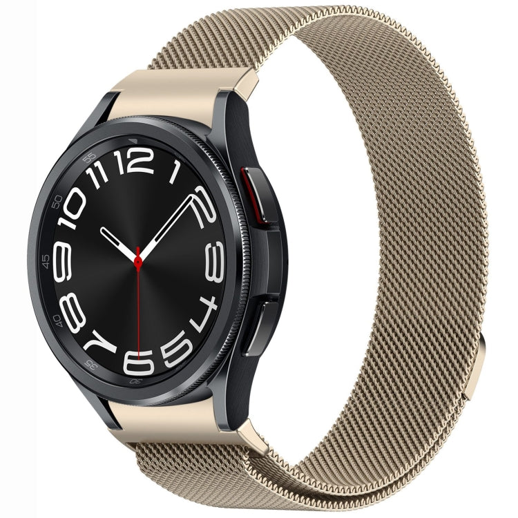 Bracelet de montre en métal magnétique style bouton Milan, pour Samsung Galaxy Watch 6 Classic, pour Samsung Galaxy Watch5 / 5 Pro, pour Samsung Galaxy Watch4 / 4 Classic 46mm, pour Samsung Galaxy Watch3 41mm