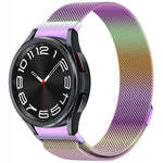 Bracelet de montre en métal magnétique style bouton Milan, pour Samsung Galaxy Watch 6 Classic, pour Samsung Galaxy Watch5 / 5 Pro, pour Samsung Galaxy Watch4 / 4 Classic 46mm, pour Samsung Galaxy Watch3 41mm