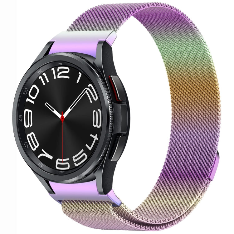 Bracelet de montre en métal magnétique style bouton Milan, pour Samsung Galaxy Watch 6 Classic, pour Samsung Galaxy Watch5 / 5 Pro, pour Samsung Galaxy Watch4 / 4 Classic 46mm, pour Samsung Galaxy Watch3 41mm