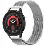 Bracelet de montre en métal magnétique style bouton Milan, pour Samsung Galaxy Watch 6 Classic, pour Samsung Galaxy Watch5 / 5 Pro, pour Samsung Galaxy Watch4 / 4 Classic 46mm, pour Samsung Galaxy Watch3 41mm