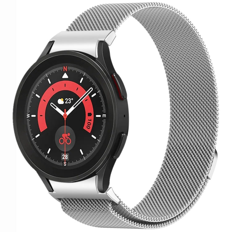 Bracelet de montre en métal magnétique style bouton Milan, pour Samsung Galaxy Watch 6 Classic, pour Samsung Galaxy Watch5 / 5 Pro, pour Samsung Galaxy Watch4 / 4 Classic 46mm, pour Samsung Galaxy Watch3 41mm