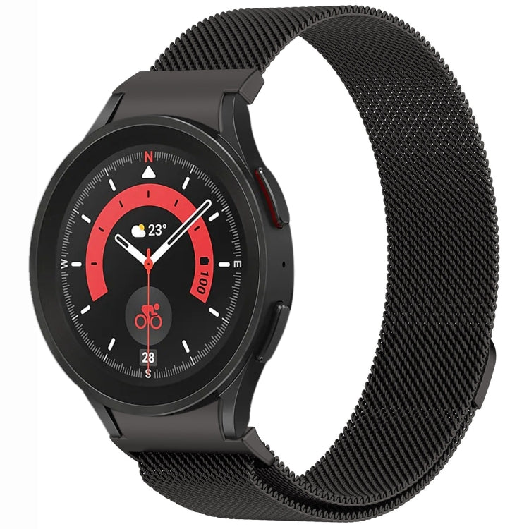 Bracelet de montre en métal magnétique style bouton Milan, pour Samsung Galaxy Watch 6 Classic, pour Samsung Galaxy Watch5 / 5 Pro, pour Samsung Galaxy Watch4 / 4 Classic 46mm, pour Samsung Galaxy Watch3 41mm
