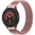 Bracelet de montre en métal magnétique style bouton Milan, pour Samsung Galaxy Watch 6 Classic, pour Samsung Galaxy Watch5 / 5 Pro, pour Samsung Galaxy Watch4 / 4 Classic 46mm, pour Samsung Galaxy Watch3 41mm