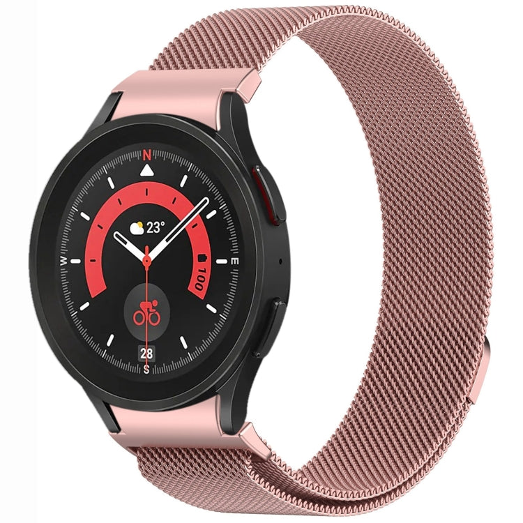 Bracelet de montre en métal magnétique style bouton Milan, pour Samsung Galaxy Watch 6 Classic, pour Samsung Galaxy Watch5 / 5 Pro, pour Samsung Galaxy Watch4 / 4 Classic 46mm, pour Samsung Galaxy Watch3 41mm