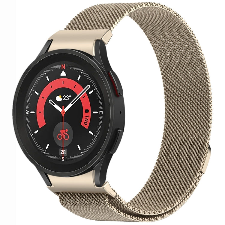Bracelet de montre en métal magnétique style bouton Milan, pour Samsung Galaxy Watch 6 Classic, pour Samsung Galaxy Watch5 / 5 Pro, pour Samsung Galaxy Watch4 / 4 Classic 46mm, pour Samsung Galaxy Watch3 41mm