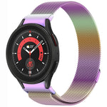 Bracelet de montre en métal magnétique style bouton Milan, pour Samsung Galaxy Watch 6 Classic, pour Samsung Galaxy Watch5 / 5 Pro, pour Samsung Galaxy Watch4 / 4 Classic 46mm, pour Samsung Galaxy Watch3 41mm