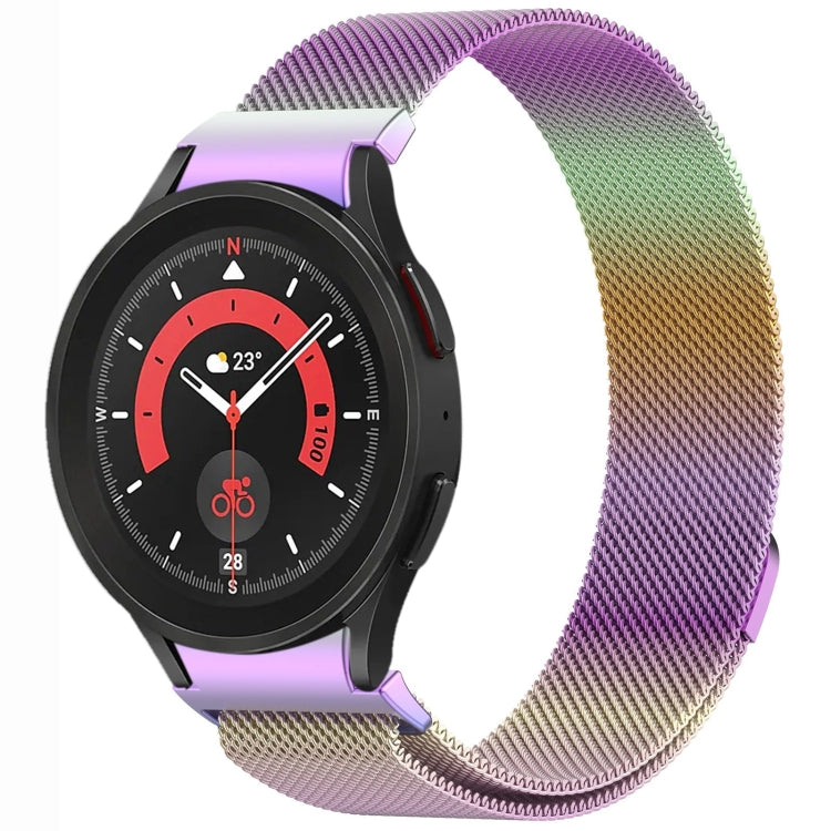 Bracelet de montre en métal magnétique style bouton Milan, pour Samsung Galaxy Watch 6 Classic, pour Samsung Galaxy Watch5 / 5 Pro, pour Samsung Galaxy Watch4 / 4 Classic 46mm, pour Samsung Galaxy Watch3 41mm