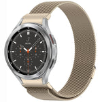 Bracelet de montre en métal magnétique style bouton Milan, pour Samsung Galaxy Watch 6 Classic, pour Samsung Galaxy Watch5 / 5 Pro, pour Samsung Galaxy Watch4 / 4 Classic 46mm, pour Samsung Galaxy Watch3 41mm