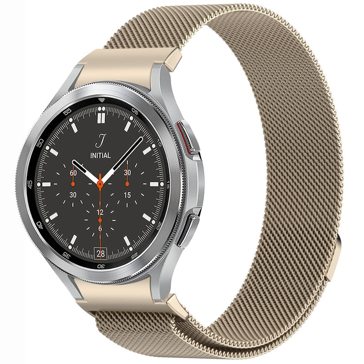 Bracelet de montre en métal magnétique style bouton Milan, pour Samsung Galaxy Watch 6 Classic, pour Samsung Galaxy Watch5 / 5 Pro, pour Samsung Galaxy Watch4 / 4 Classic 46mm, pour Samsung Galaxy Watch3 41mm