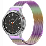 Bracelet de montre en métal magnétique style bouton Milan, pour Samsung Galaxy Watch 6 Classic, pour Samsung Galaxy Watch5 / 5 Pro, pour Samsung Galaxy Watch4 / 4 Classic 46mm, pour Samsung Galaxy Watch3 41mm